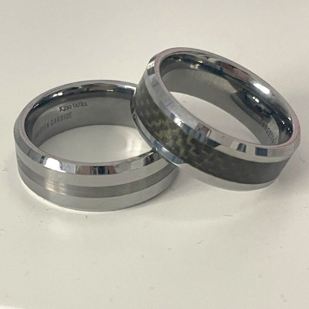 Tungsten Ring(s) - Wedding Set Size 11